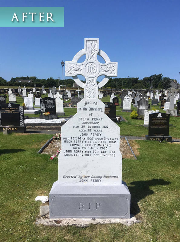 Coyle Memorials | Restoration 'After' Image